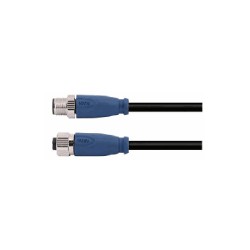 Cordon male/femelle M12, 12 pol., codage A IP67, 1.5A, non-blindé